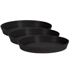 EDA Bloempot - Toscane - Onderschaal - Antraciet - Kunststof - D23 Cm -Tuinwinkel 8bcde629657440b197a3e3f20ad94cb9