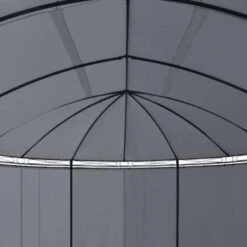 VidaXL Prieel Met Gordijnen 520x349x255 Cm Antracietkleurig -Tuinwinkel 8f29322eb2494ff393634299f0694c0c