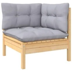 VidaXL 3-delige Loungeset Met Grijze Kussens Massief Grenenhout -Tuinwinkel 8fad487cd0704f4787060b5c9398ef81