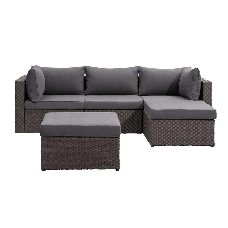 Le Sud Modulaire Loungeset Dordogne V1 - Antraciet/donkergrijs - 5-delig 3 Le Sud Modulaire Loungeset Dordogne V1 - Antraciet/donkergrijs - 5-delig