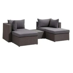 Le Sud Modulaire Loungeset Dordogne V2 - Antraciet/donkergrijs - 5-delig -Tuinwinkel 90102965 3010