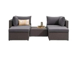 Le Sud Modulaire Loungeset Dordogne V2 - Antraciet/donkergrijs - 5-delig -Tuinwinkel 90102965 3160