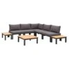 Le Sud Modulaire Loungeset Ardeche Met Kussens Brest - Grijs - 8-delig -Tuinwinkel 90103373