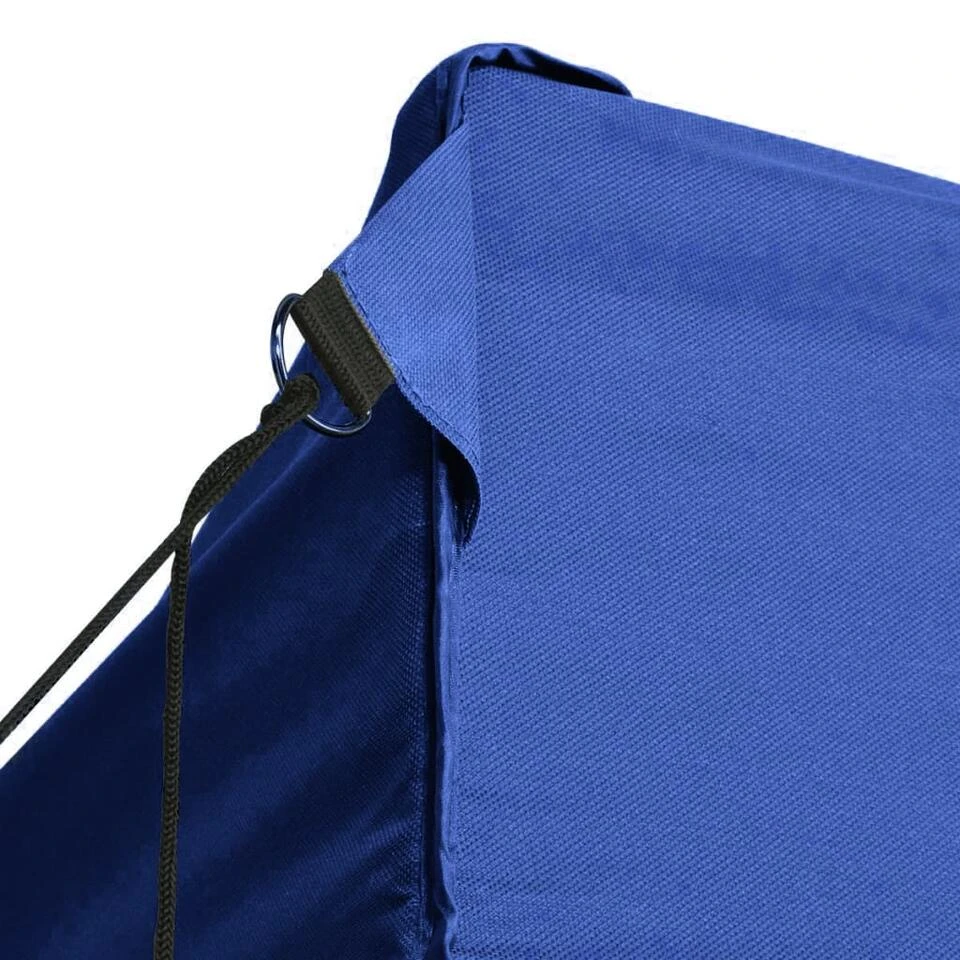 VidaXL Partytent Met 3 Zijwanden Inklapbaar 3x4 M Staal Blauw 4 VidaXL Partytent Met 3 Zijwanden Inklapbaar 3x4 M Staal Blauw - Afbeelding 2