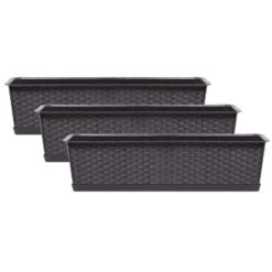Prosperplast Plantenbak - Rotan - Rechthoek - Bruin - 50 X 17 X 15 Cm -Tuinwinkel 92a6cd57692e49dfa210d8653773e8f3