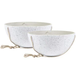 Ter Steege Plantenpot - Hangend - Wit - Kunststof - 25 X 12 Cm -Tuinwinkel 972df56ef78a47a9885c69323bc9c1f2