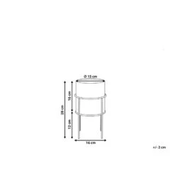 Beliani Plantenbak Voor Buiten MILEA - Zwart Ijzer -Tuinwinkel 9876cb3e6e994939864b284ef76db803