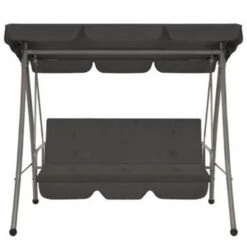 VidaXL Schommelbank Voor Buiten Met Dak 192x118x175 Cm Staal Antraciet -Tuinwinkel a5c99154d30e491089257f00500558e9