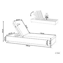 Beliani Tuinligstoel FANANO - Lichte Houtkleur Acaciahout -Tuinwinkel a77120d7c371403f9aeb6e5a35d40b82