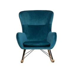 Beliani Schommelstoel ELLAN - Blauw Fluweel 9 Beliani Schommelstoel ELLAN - Blauw Fluweel -Tuinwinkel af000819e85548119cc015a01aa9732e
