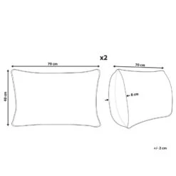 Beliani Buitenkussen TRIFOS - Blauw Polyester -Tuinwinkel b4e3ba2f617841ab9fc4c69c9ee2b2de