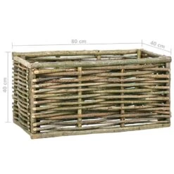 VidaXL Plantenbak Verhoogd 80x40x40 Cm Hazelaarhout -Tuinwinkel bbb24d35522949b28c0888d3c61f0a54