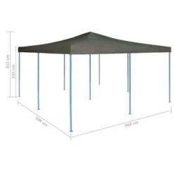 VidaXL Prieel Inklapbaar 5x5 M Antraciet -Tuinwinkel bd38d81f7ddc43ddb196b42dc923ab89