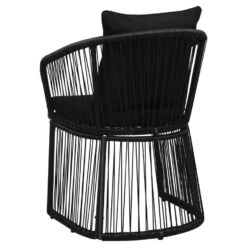 VidaXL Tuinstoelen 2 St Met Kussens PVC-rattan Zwart -Tuinwinkel bd4f7a4e89d147a9820e758f2c92cacf