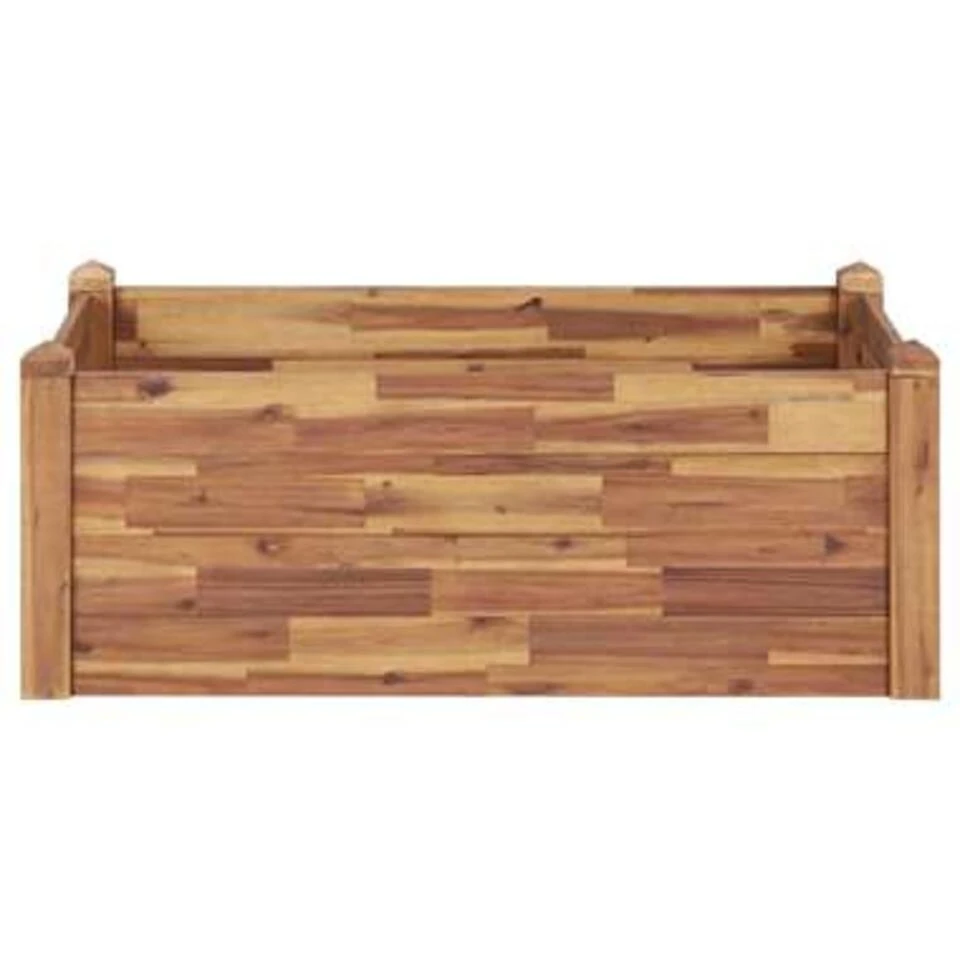 VidaXL Plantenbak Verhoogd 110x60x44 Cm Massief Acaciahout 5 VidaXL Plantenbak Verhoogd 110x60x44 Cm Massief Acaciahout - Afbeelding 3