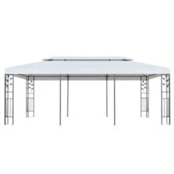 VidaXL Prieel 3x6 M Wit -Tuinwinkel c36a7a9322514112b7fe92d6ec207a87