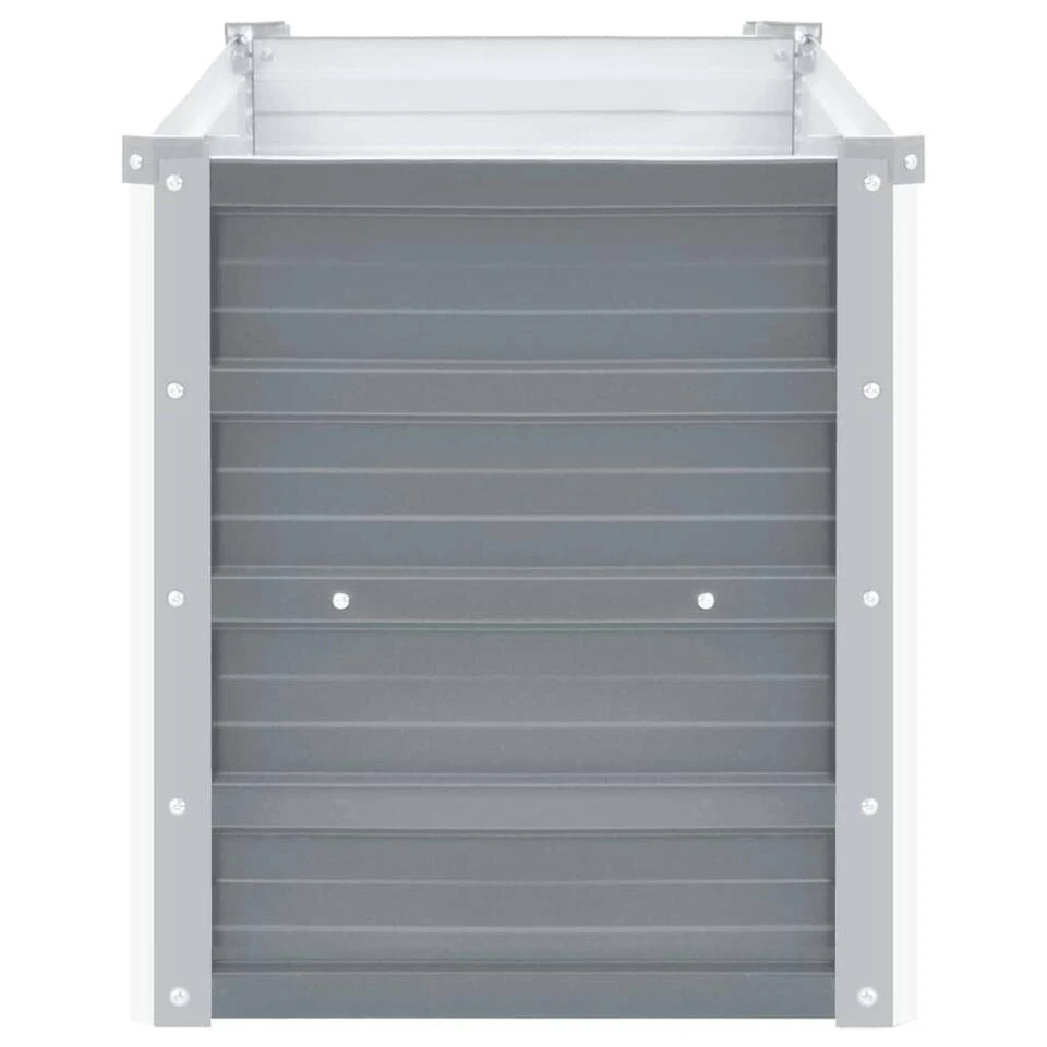 VidaXL Plantenbak Verhoogd 160x40x45 Cm Gegalvaniseerd Staal Grijs 6 VidaXL Plantenbak Verhoogd 160x40x45 Cm Gegalvaniseerd Staal Grijs - Afbeelding 4
