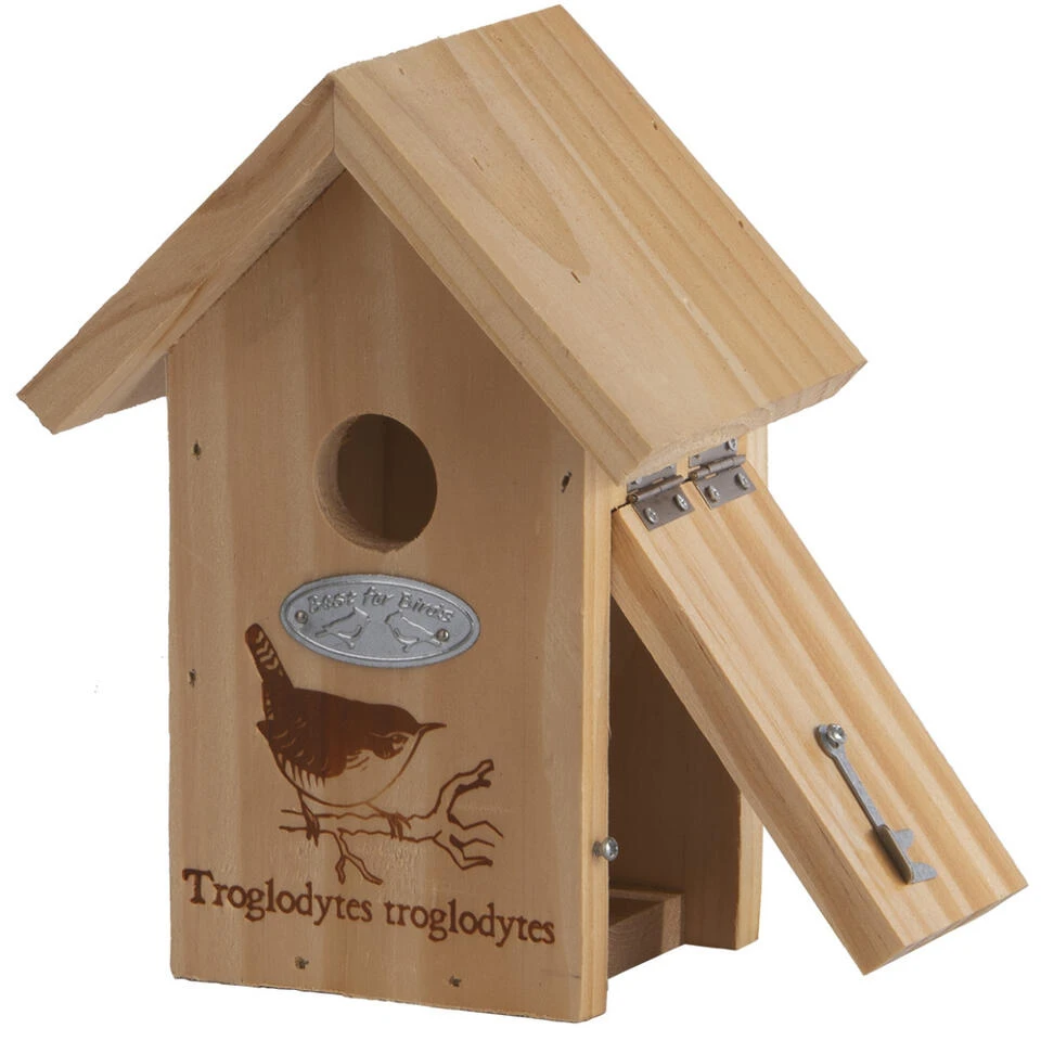 Best For Birds Vogelhuisje - Hout - Nestkastje - 20 Cm 4 Best For Birds Vogelhuisje - Hout - Nestkastje - 20 Cm - Afbeelding 2