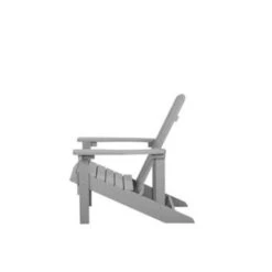 Beliani Tuinstoel ADIRONDACK - Grijs Kunsthout -Tuinwinkel c8237b9cd9854634aed0f462710b07d4
