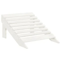 VidaXL Tuinstoel Met Hocker Hout Wit -Tuinwinkel c9bbe3dc0f914f5fbb52e0b5ab217003