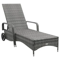 VidaXL Ligbed Met Wielen Poly Rattan Antraciet -Tuinwinkel cc86a0ee04f14a49bd926a6c6742a12a