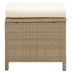 VidaXL Tuinkrukken 2 St Met Kussens Poly Rattan Beige -Tuinwinkel ce53291b62ab4ca38b625c3320df09e6