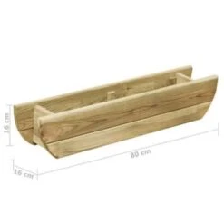 VidaXL Plantenbak Verhoogd 80x16x16 Cm Geïmpregneerd Grenenhout -Tuinwinkel d671b8b7adf444a1b9272505fba820e2