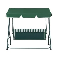 Beliani Schommelbank CHAPLIN - Groen Staal -Tuinwinkel d80fc99d4287488faee210df5bf9990f