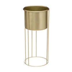 Atmosphera Plantenpotten - 2x - Met Standaard - Goud - H41 En H58 Cm -Tuinwinkel d8fe985a31ef4a9f9bb2209a63a3d8a7