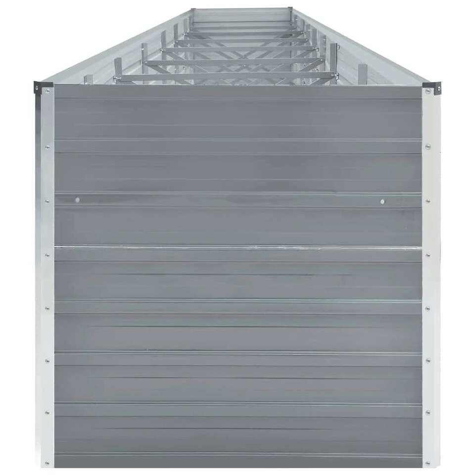 VidaXL Plantenbak Verhoogd 600x80x45 Cm Gegalvaniseerd Staal Grijs 6 VidaXL Plantenbak Verhoogd 600x80x45 Cm Gegalvaniseerd Staal Grijs - Afbeelding 4