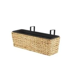 Beliani Plantenbak Voor Buiten KAWALA - Beige Waterhyacinth -Tuinwinkel e0c4ba88eabd406798725a722810e0e7