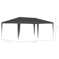 VidaXL Partytent Professioneel 90 G/m² 4x6 M Antraciet -Tuinwinkel e8edce219dac46498837173b25e4dded