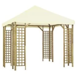 VidaXL Prieel 3x3 M Crèmewit 7 VidaXL Prieel 3x3 M Crèmewit -Tuinwinkel f17b1cd8d5c843d1a2f32bf610e927ed