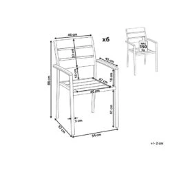 Beliani Tuinstoel VERNIO - Lichte Houtkleur Kunsthout -Tuinwinkel fe8f5d6d105948c0aa71b764c91fed80